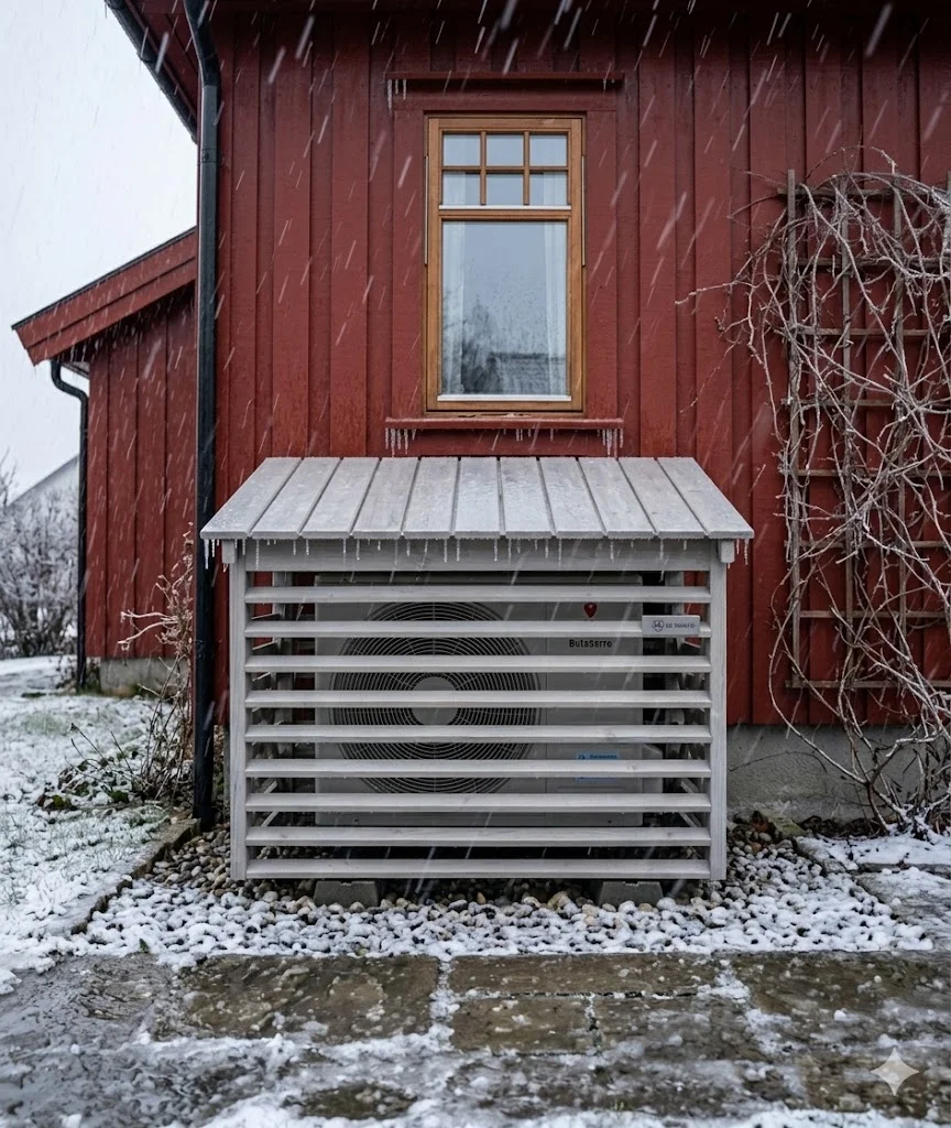 Varmepumpehus i tre med tilpasset design