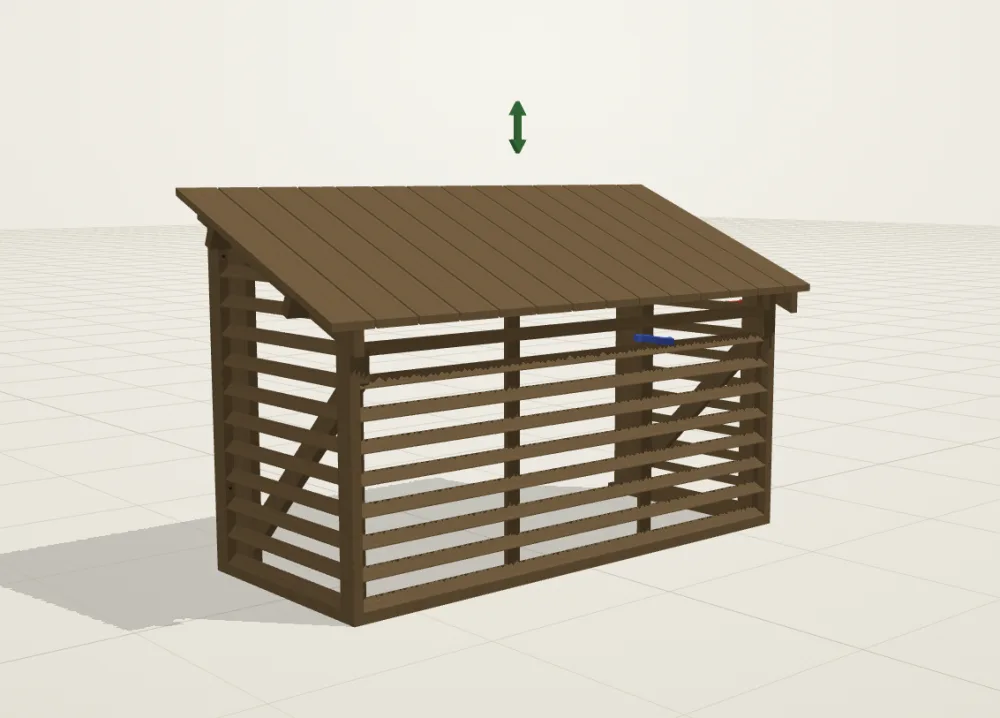 Varmepumpehus tegnet i Minios 3D-designverktøy
