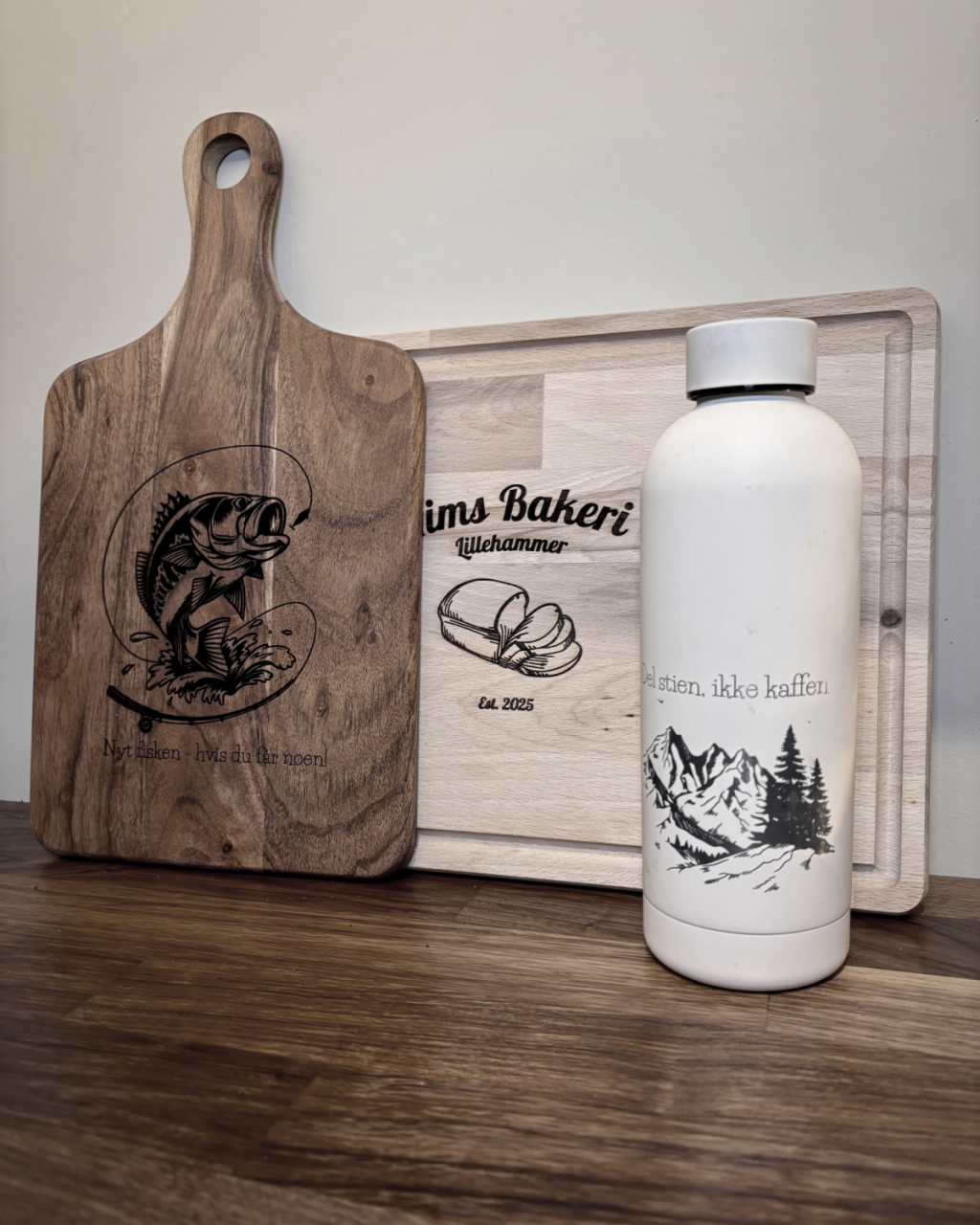 Gravering av forskjellige produkter